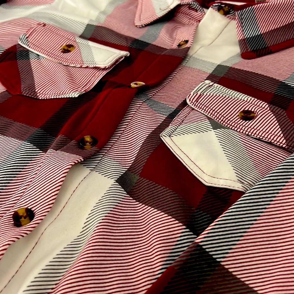 New Macy's fluffy red flannel.